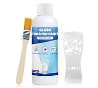 WEILAOK Peinture Effet Givré, Peinture pour Verre Dépoli À Base D'eau, Effets Givrés, Mat, Solution Aqueuse, Art Créatif pour Verre, Miroir, Salle de Bain, Décoration Hivernale, Noël, 120ml