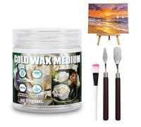 WEILAOK Wax Medium, Vernis Peinture Acrylique, Cold Wax Medium for Art, Pâte, Protégez Votre Tableau, Convient aux Peintures À L'huile, Acryliques et Autres Pastels, 100ml