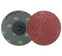 Weiler 59811 AL-tra CuT Lot de 25 disques de mixage 7,6 cm de diamètre Grain 36 Type R Style moyeu Compatible avec 3M Roloc, Lot de 25