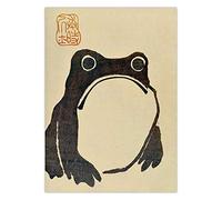 weiling Salon décoration de la maison rétro grenouille affiche impression japonais moche crapaud photo 50x70cmx1 pièce sans cadre toile mur art peinture