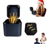 WEILONGB Surprise Doigt d'honneur, Doigt d'honneur dans Une Boîte,Coffret Cadeau Surprise Drôle Doigt d'honneur, Cadeau Pop-up de Farce de Main Drôle avec Boîte for Adultes,Cadeaux for Doigt (1 PCS)