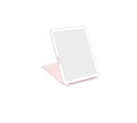 WEILY Miroir Maquillage Lumineux avec 72 Lumières LED, 2000mAh USB Rechargeable, Écran Tactile de Voyage (Rose)