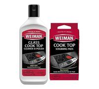 Weiman Ceramic and Glass Cooktop Cleaner - Nettoyant et Polissant pour Tables de Cuisson - 3 Éponges à Récurer - 300ml