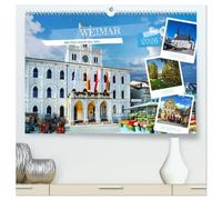 Weimar - Mit Plan durch das Jahr (hochwertiger Premium Wandkalender 2026 DIN A2 quer), Kunstdruck in Hochglanz: Die Stadt Schillers und Goethes in 13 wunderschönen Bildern