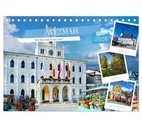 Weimar - Mit Plan durch das Jahr (Tischkalender 2026 DIN A5 quer), CALVENDO Monatskalender: Die Stadt Schillers und Goethes in 13 wunderschönen Bildern