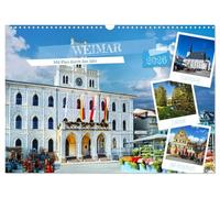 Weimar - Mit Plan durch das Jahr (Wandkalender 2026 DIN A3 quer), CALVENDO Monatskalender: Die Stadt Schillers und Goethes in 13 wunderschönen Bildern