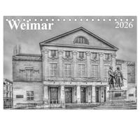 Weimar (Tischkalender 2026 DIN A5 quer), CALVENDO Monatskalender: Eine etwas andere Sicht auf Weimar - Einblicke wie gezeichnet