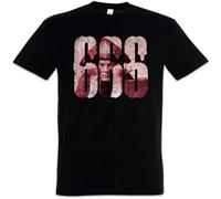 WEIMEIDA Aolent 666 Aleister Crowley T Shirt Number of The Beast OTO Satanic Circle Symbol Mens Man Black S