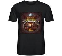 WEIMEIDA Black-Country Communion Country Men's T Shirts with Designs Round Neck Black L