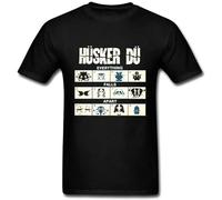 WEIMEIDA Men's Husker du Everything Falls Apart T Shirt Black L