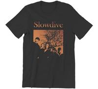 WEIMEIDA Men's Slowdive Tour 90S T-Shirt Unisex EE Black XXL