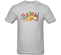 WEIMEIDA Men's The Banana Splits Short Sleeve T Shirt Grey XXL