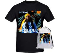 WEIMEIDA Sizzla Soul Deep Mens T Shirts Design Crew Neck Black M
