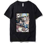 WEIMEIDA Space Dandy Gefertigte Bedruckte T-Shirts Aus Cotton Mens Man Black XL