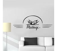 WEIMEIJIE Mur Decal massage salon relaxation spa chambre traitement bien-être décoration intérieure vinyle fenêtre sticker imperméable à l’eau peinture murale 57x148 cm