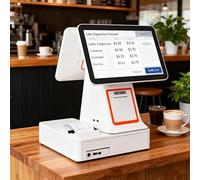 WEIMILOR Caisse enregistreuse Tout-en-Un avec Double écran Tactile 15,6 Pouces, système POS pour Petites Entreprises avec processeur i5, 8 Go de RAM, 128 Go de SSD, Windows 10