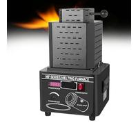 WEIMILOR Four de Fusion d'or 5000 W, Machine de Fusion de métal numérique améliorée 1600 ℃/2912 ℉ avec creuset en Graphite 1/2/3 kg, Fusion pour l'or, l'argent, l'aluminium et Le cuivre,BLACK-1KG