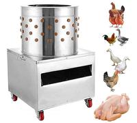WEIMILOR Machine à plumer Les Poulets 2HP 20 Pouces, plumeuse de Plumes de Poulet en Acier Inoxydable 1500w 275r/min pour volaille Poulet, Oiseau, Canard, Dinde, caille