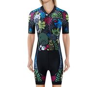 weimostar Combinaison de triathlon pour femme - Maillot de cyclisme rembourré une pièce - - L