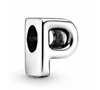 WEIMU Breloque en forme de lettre en argent 925 pour bracelets et colliers européens pour femme, m, Argent sterling, Zircone cubique