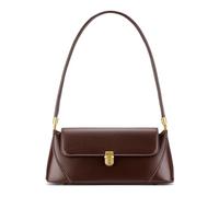 WEIMZC Sac à bandoulière pour femme vintage tendance classique en cuir végétalien avec fermeture à boucle, marron