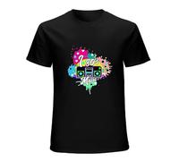 Weinafang Ladies I Love The 80S Television T-Shirt Mens 1980S Retro Cotton Short Sleeve Shirt Black S