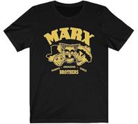 Weinafang Marx Brothers Bros Groucho Harpo Chico Artists Actors Cinema T Shirt Men Black M