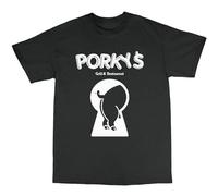 Weinafang Porky's Inspired T Shirt Angel Beach High School Mens Man Black L