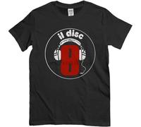 Weinafang T-Shirt DJ Italo Disco Nera Con Logo Etichetta Discografica Storica Mens Man Black XXL