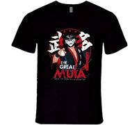 Weinafang The Great Muta from The Land of The Rising Sun Njpw Retro Wrestling T Shirt Men Black XXL