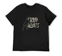 Weinafang Tom Waits Inspired Short Sleeve T-Shirt Mens Man Black L