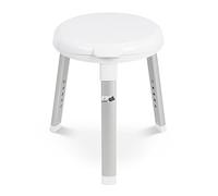 WEINBERGER drehbarer Dusch- und Badhocker, drei-beinig, Grazia-Serie, Farbe: weiß, Modell: 48624