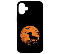 Weiner Dog Moon - Chien Effrayant Halloween Teckel Saucisse Coque pour iPhone 16 Plus