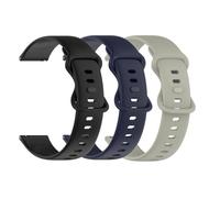 WEINISITE 20mm Bracelet pour Garmin Forerunner 158/55/245/645, Silicone Souple Remplacement Bracelet Compatible avec Vivoactive 3/vivomove HR/venu plus Sport Watch (bleu+noir+gris)