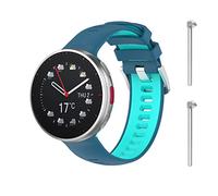WEINISITE Bracelets pour Polar Vantage V2, Femme Homme Sports Bracelet de Montres Silicone Souple Remplacement Bracelet Compatible avec Polar Vantage V2 Watch (Bleu/Teal)