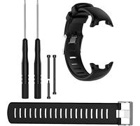 WEINISITE Bracelets pour Suunto D4/D4i Novo, Souple Silicone Remplacement Bracelets pour Suunto D4/D4i Novo Watch (Noir)