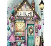 Weiniuniu Canevas Point de Croix Kit Complet Illustration de boutique de tricot 11CT Adulte point de croix kit DIY debutant broderie point de croix imprimé 50x70 cm