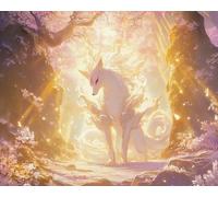 Weiniuniu Canevas Point de Croix Kit Renard animal 11CT Adulte point de croix kit DIY debutant broderie point de croix imprimé 50x70 cm