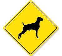 Weinmaraner Dog Diamond Sign