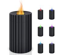 Weinsamkeit Humidificateur d'air à Flamme, 100ml Humidifier d'Aromathérapie avec 7 Couleurs de Lumière, Portable et Auto Shut-Off Protection - Idéal pour Humidifier et Aromatiser Votre Espace de Vie