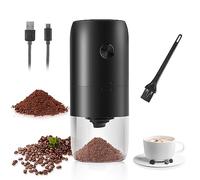 Weinsamkeit Moulin à Café Electrique, USB Rechargeable Moulin a Cafe avec Meule en Céramique et Brosse Coffee Grinder Rugosité Réglable Broyeur Café Portable Moulin à Café pour Maison, Bureau