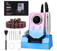 Weinsamkeit Ponceuse pour Ongles Professionnel, Electrique Portable Rechargeable Lime à Ongle, pour Enlever et Polir le Gel Acrylique Ongles, Perceuse à Ongles avec Kit de Salon (03)