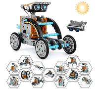 Weinsamkeit Robot Solaire, 13 en 1 Robot Jouet STEM de Construction Robotique Éducative Jeu Exterieur Enfants Experiences Scientifiques Cadeau pour Garçon Fille 8 9 10 11 12 13 Ans