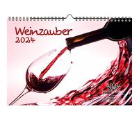 Weinzauber Calendrier A4 pour 2024 Vins et vignobles - Seelenzauber