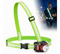 Weiongppy Lampe Pectorale Running, Gilet Réfléchissant 360° avec 6 Modes, Éclairage Réglable à 90°, Rechargeable USB-C, IPX4 pour Jogging, Course, Vélo, Randonnée, Remplacer Lampes Frontale