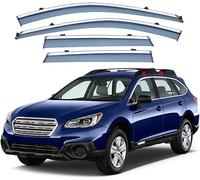 WEIQQI Déflecteurs de Vent pour Subaru Outback 2015-2019 Déflecteurs pour Auto, Déflecteurs de Pluie Déflecteur d'air Pare-Pluie Pare-Soleil Accessoires