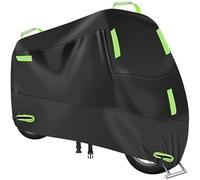 WEIQQI Housse de Protection Imperméable pour Moto pour Piaggio MP3 500, Couverture Bâche Exterieur Moto Protection Pluie poussière UV Contre,Green/B