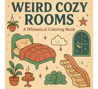 Weird Cozy Rooms - A Whimsical Adult Colouring Book: Surreal Dreamy Interiors, Floating Furniture & Imaginative Holiday Fun