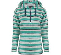 Weird Fish - "Ally" sweat à capuche avec fermeture éclair courte pour femme WF517 (42 FR) (Bleu aquamarine)