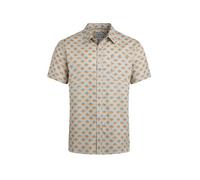 Weird Fish Chemise imprimée Faraway en coton bio, caramel, XL